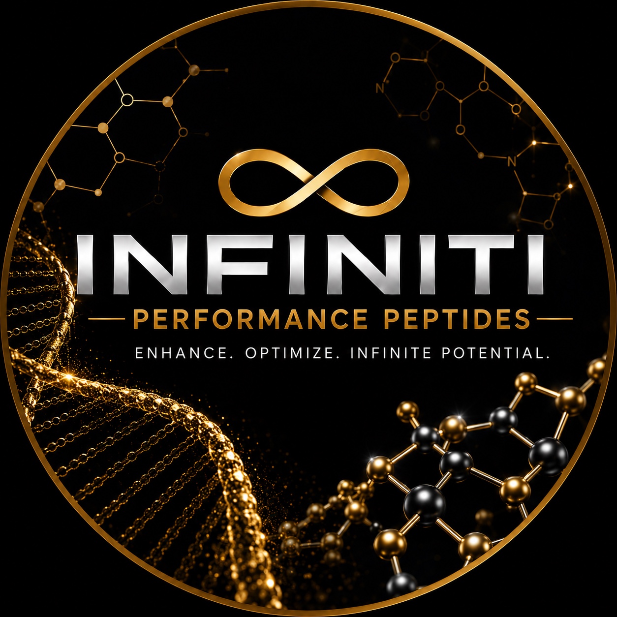 Infiniti Performance Peptides circular logo